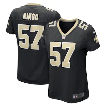 womens nike christian ringo black new orleans saints game p